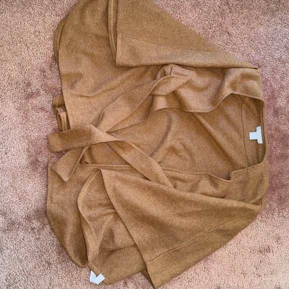 Nordstrom Tan Poncho Sweater - Picture 1 of 3
